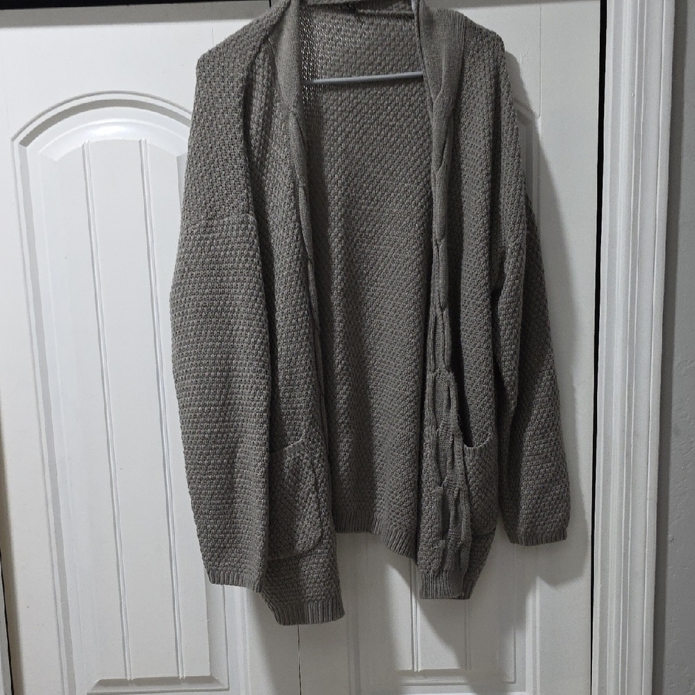 Source Unknown Gray Cardigan Sweater